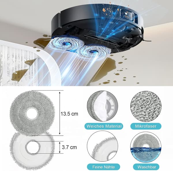 Replacement Kit Compatible with Xiaomi Mova E30 Ultra/X30 Ultra Accessory Set for Optimal Cleaning