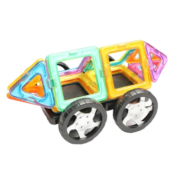 Magnetiske Fliser - Magnetiske Byggeklodser - 40 Dele - Byg Magneter Multicolor multifärg