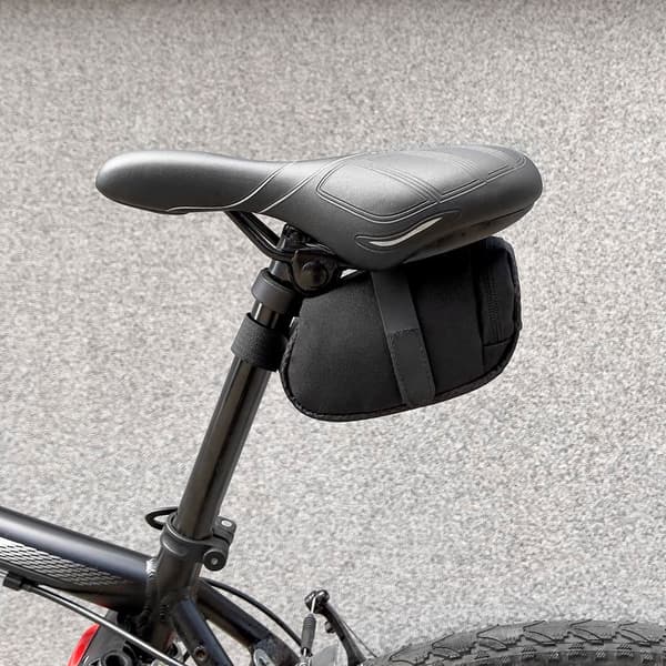 Lille cykeltaske under sadlen, 0,6 l, sort_MGF