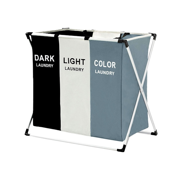 Laundry Basket with 3 Compartments - Laundry Basket - 135L_MGF