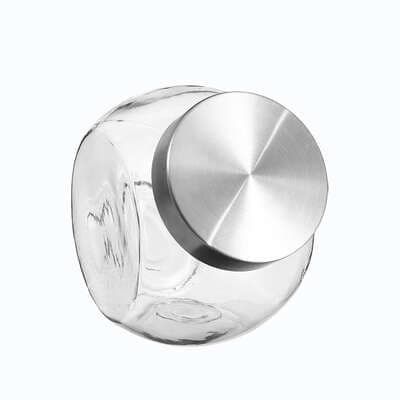 Nixo glasskrukke 650 ml | Rustfritt stål_MGF
