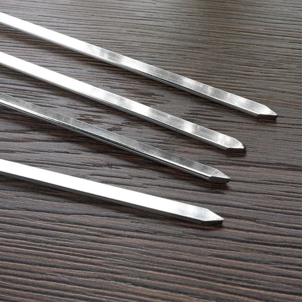 4x Stålspyd Stålspyd til Grillspyd 47 cm_MGF