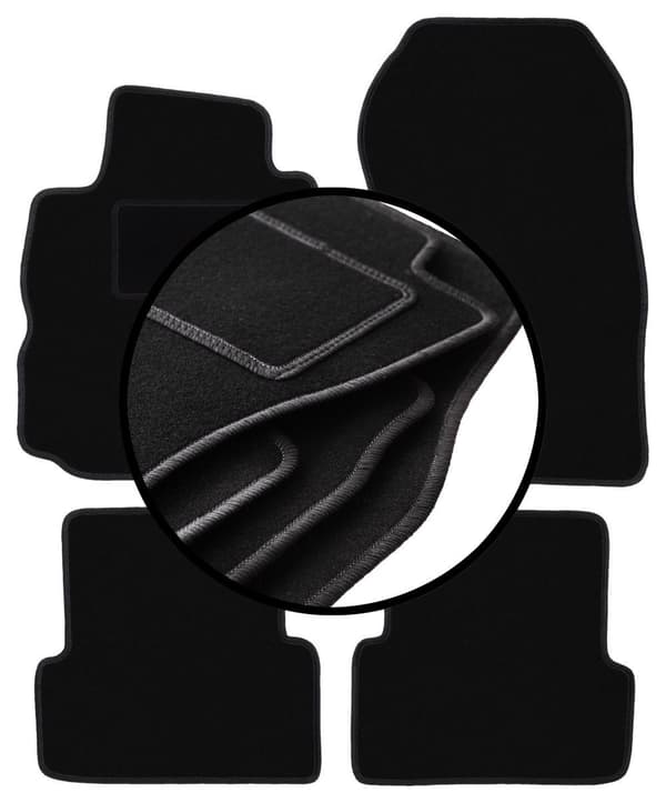 Velourmatter sett for: Renault Modus minivan (2004-2012)_MGF