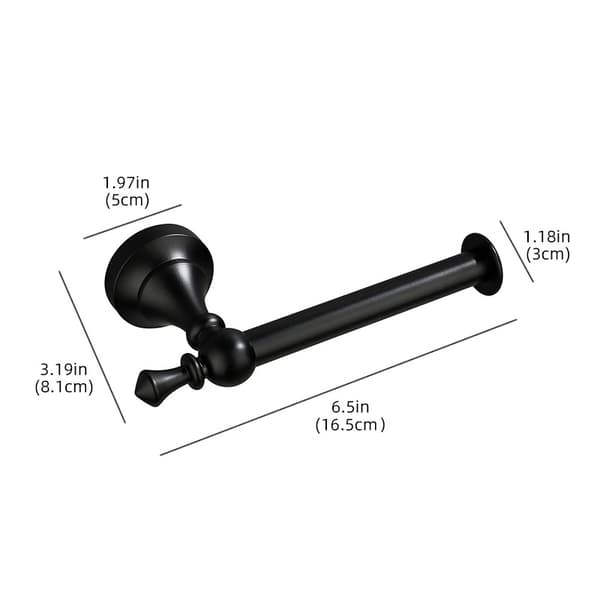 Veggmontert papirhåndkleholder Svart Black