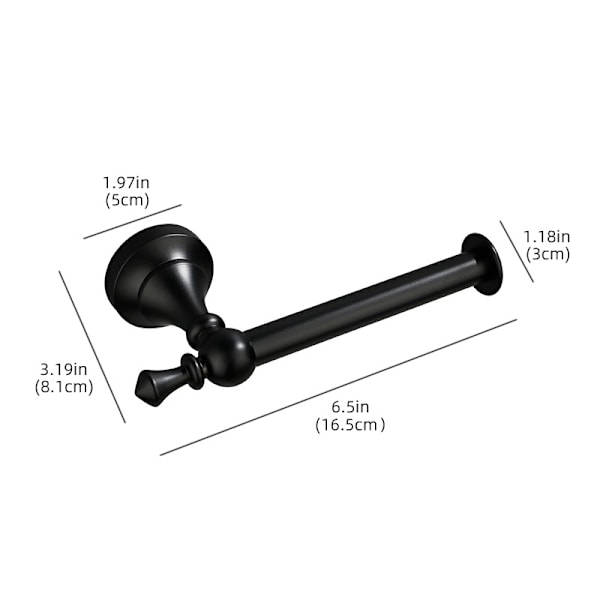Wall Mounted Paper Towel Holder Black Black