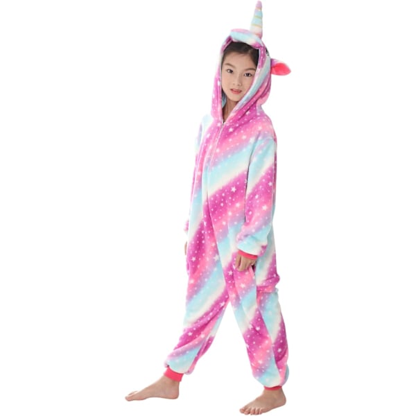 Barn/Unisex Fancy Dress Dyre Kostyme Onesie Pyjamas Jumpsuit Cosplay Kigurumi Jul Halloween Fancy Dress A-rosestarry 100