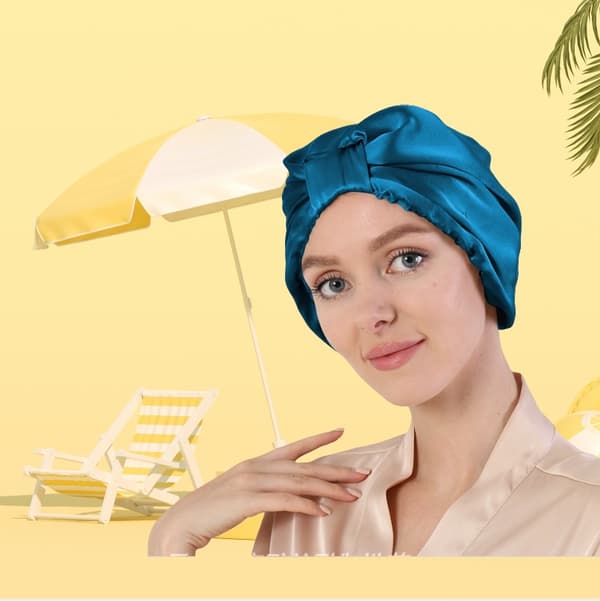 100 % silkkimyssy hiustenhoitoon, sininen Blue