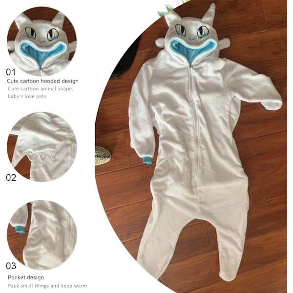 Dam Onesie, Herrarnas Jumpsuit, Kigurumi Onesie, Enhörning Pyjamas, Flanell Pyjamas, Djur Onesie, Halloween Kostym, Julkläder Lightfury2 M