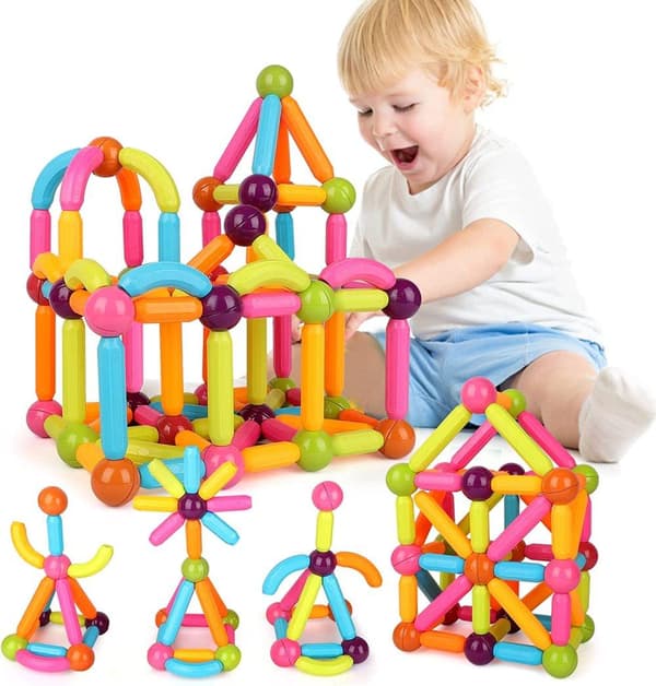 Supermagnetisk - Store magnetiske blokke 64 stk 3+_MGF