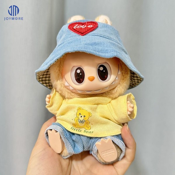 /NC/POP MART Labubu Macaron Legetøj Have a Seat Labubu Tøjsæt og Tilbehør Labubu Tøj 17cm Designere 6