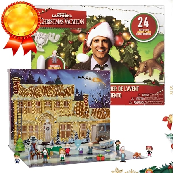 National Lampoon Christmas Advent Calendar 2024, 24 Gifts with Holiday Figures for Kids