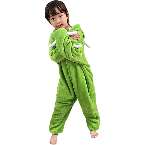 Lasten unisex-hyppyasu, 2023 eläinpuku onesie yöpaita pyjama huppuinen yöasu cosplay kigurumi yöasu joulu halloween monocular 100