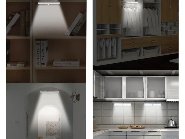 Garderobelampe Bevægelsessensor / Selvklæbende LED-lampe - 19 cm_MGF