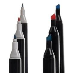 168-pak Tusser med Etui - Farveblyanter Dobbeltsidede Penne Multicolor multifärg