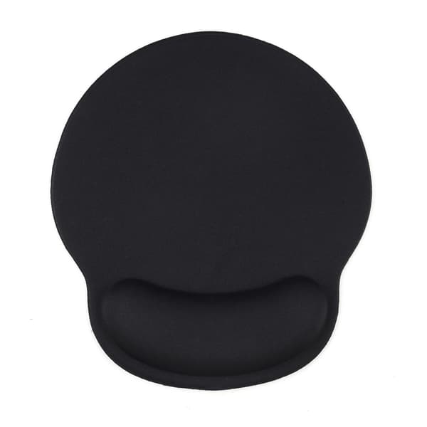 Ergonomic Mouse Pad with Wrist Rest Black Black