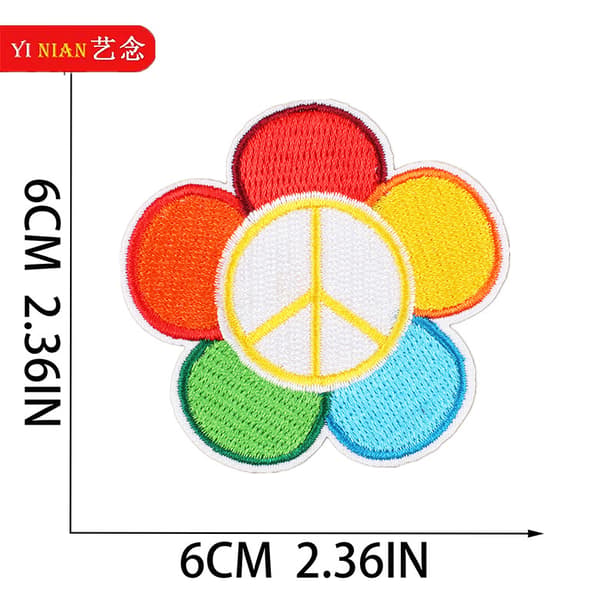 16-delt patchsæt med stærkt selvklæbende ark til tøjbukser MultiColor MultiColor