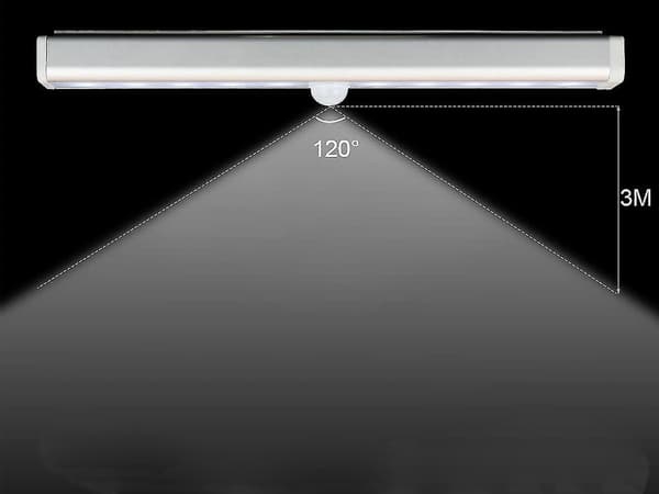 Garderobelampe Bevægelsessensor / Selvklæbende LED-lampe - 19 cm_MGF