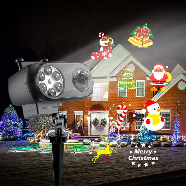 Projektorlampe Jul Halloween - 10 kort - IP44 - fjernkontroll