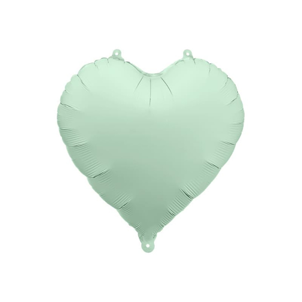 Hjerteformet folieballon, grøn, 45 cm_MGF