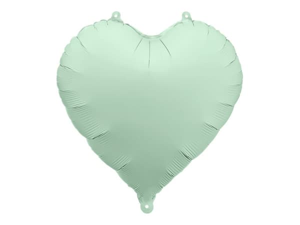 Hjerteformet folieballong, grønn, 45 cm_MGF