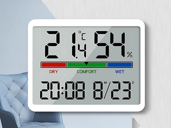 LCD Vejrstation - Temperatur, luftfugtighed og dato_MGF