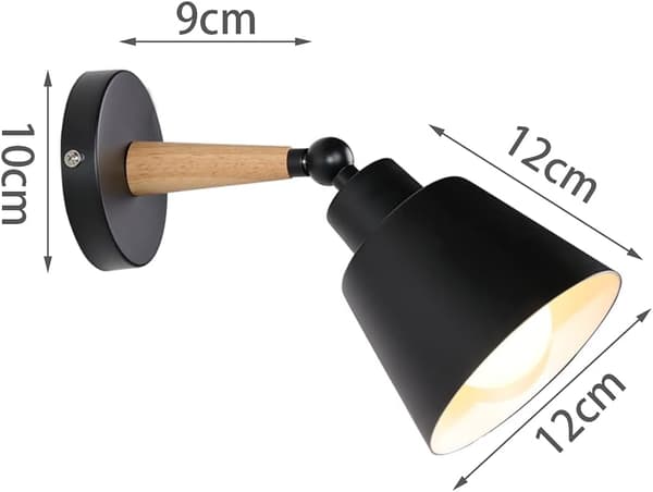 2-pak industrielle vintage væglamper Loftslamper E2_MGF
