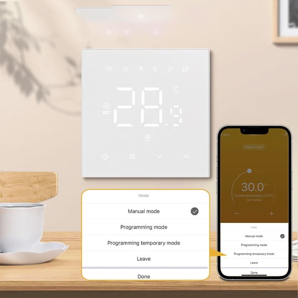 Smart WiFi Termostat til Elektrisk Gulvvarme