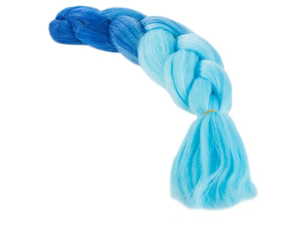 Jumbo Ombre Fläta / Löshår Hårfläta - 60 cm_MGF Blue