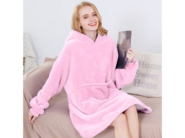 Ylisuuri Huppari Hupulla - Huopa_MGF LightPink