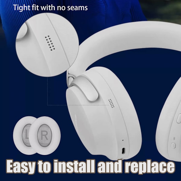 Ear cushions for Bose NC700 1 pair White White