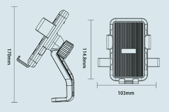 Mobilholder til Motorcykel & Elcykel