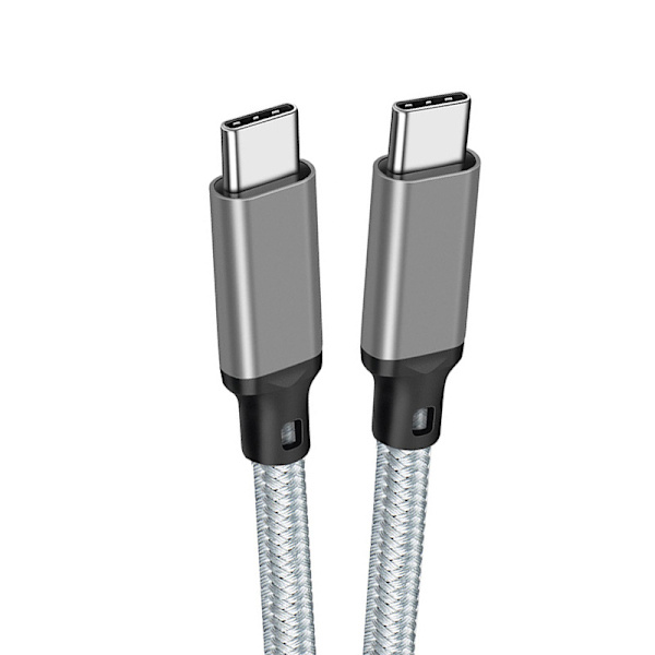 3M USB-C–USB-C-pikalatauskaapeli – musta harmaa 2 m Grey 2 m