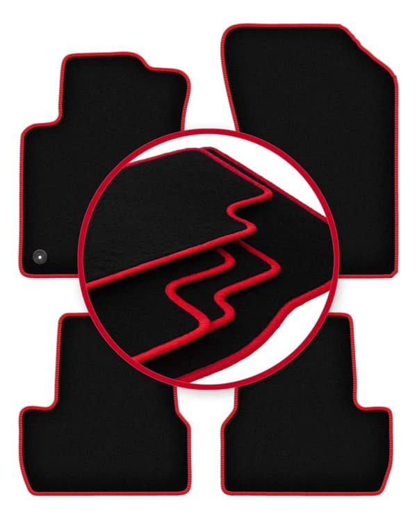 CARLUX-RED bilmatter for: Citroen C3 II hatchback (2009-2016)_MGF