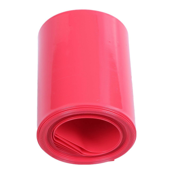 2M 50mm Bredd PVC Krympslang Röd för 2 x_MGF