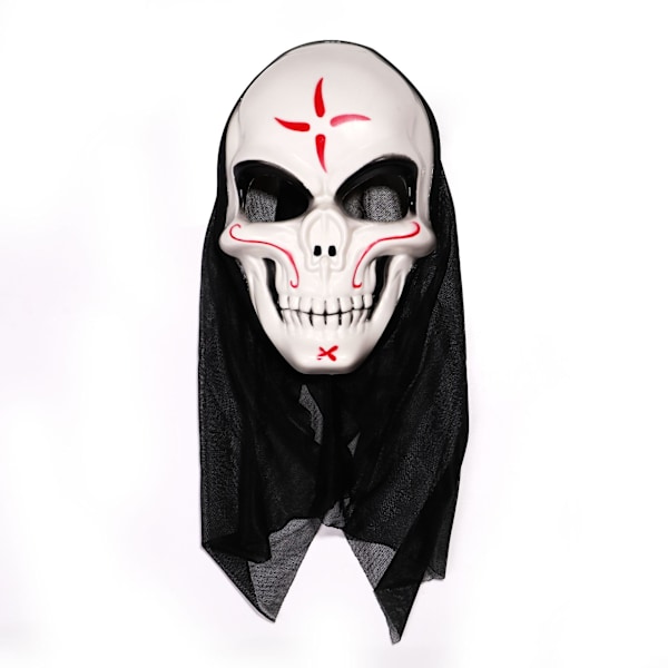 Halloween-huuto naamio aikuisille ja lapsille, kauhu naamio, pääpeite, hauska pelottava haamu kasvo kallo vampyyri pukeutuminen Screaming Ghost Mask