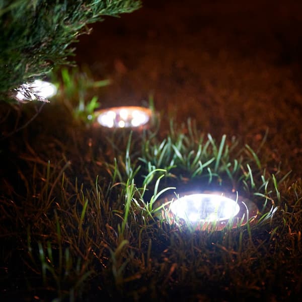 Marklamper med solcelle – 12 stk. LED for hage_MGF