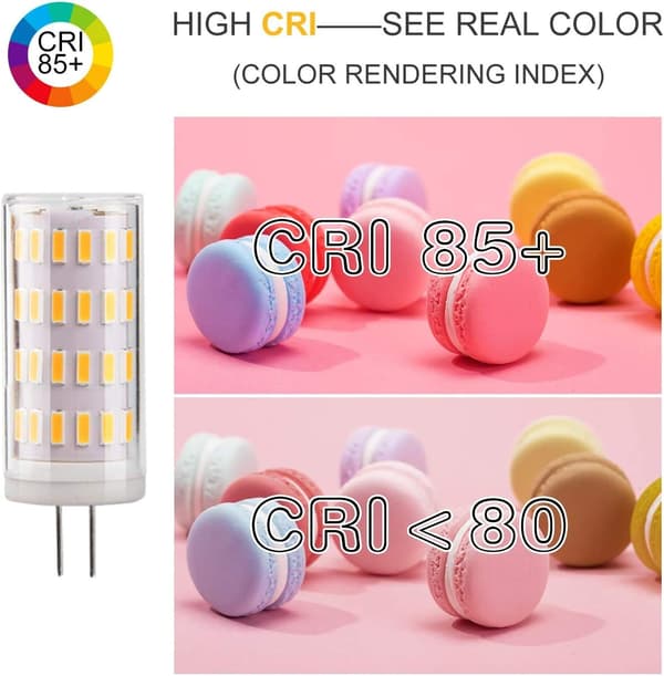 G4 LED 12v 4w Ljuskälla Varmvit 3000K Ej dimbar 4-pack_MGF