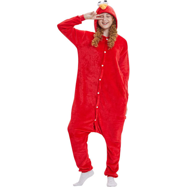 Dames Onesie, Voksen Mænds Jumpsuit, Kigurumi Onesie, Unicorn Pyjamas, Flanel Pyjamas, Dyre Onesie, Halloween Kostume, Jule Tøj, Sesam L