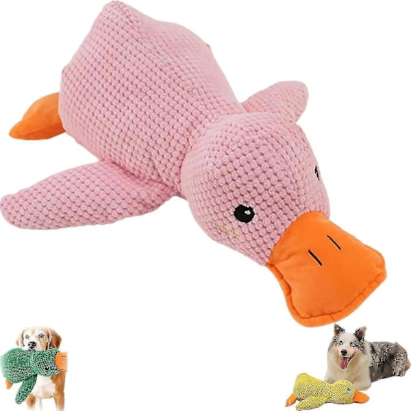 The Mellow Dog, Rauhoittava Ankka Koirille, Rauhoittava Ankka Lelu Koirille, Vakkuttava Ankka Lelu Koirille, Söpö Täytteetön Ankka Pehmeällä Vinkulelulla Pink