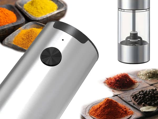 Elektrisk salt- och pepparkvarn med justerbar grovhetskontroll_MGF