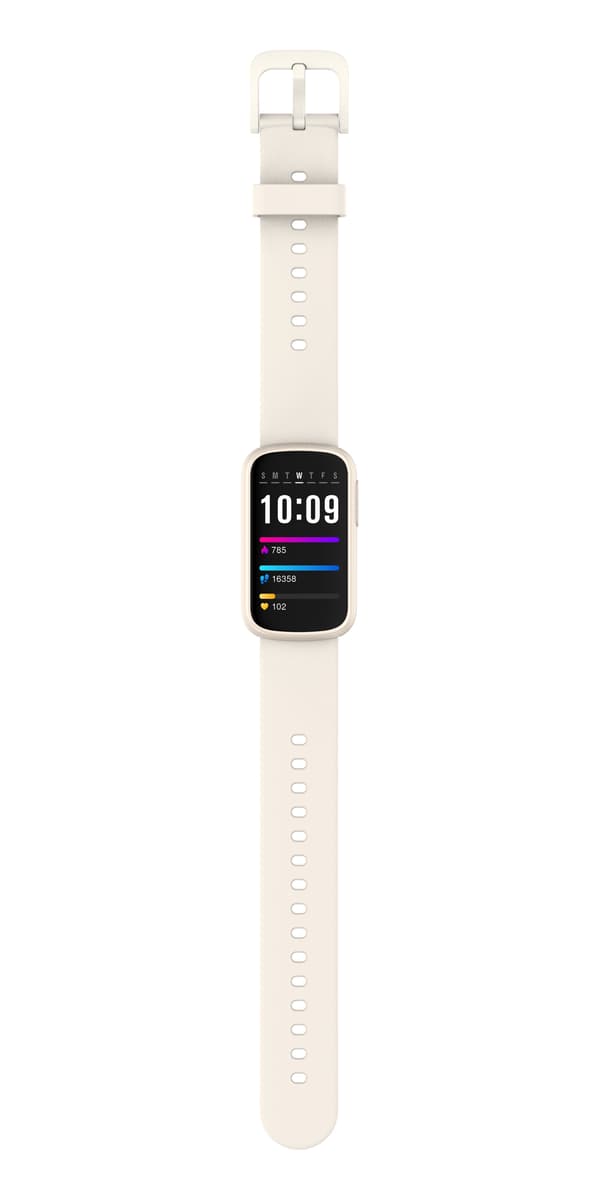Smartklokke med pulsmåler, søvnmonitor og skritteller Beige Beige