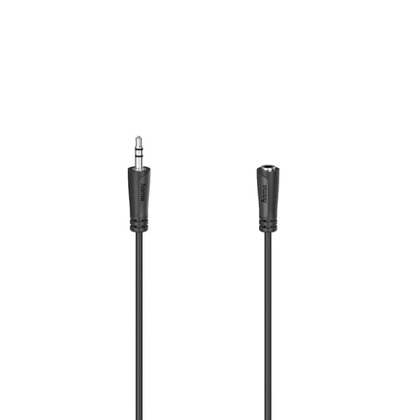 Kaapeli Ääni 3.5mm-3.5mm Jatko 1.5m Svart