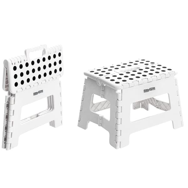 Hopfällbar pall 22,5 cm Vit EasyForm_MGF