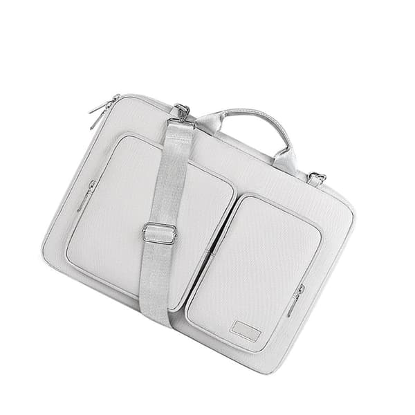INF Laptop Sleeve with Shoulder Strap Silvergrå L