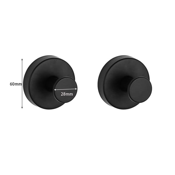 Suction Cup Hooks, 2-pack Black Black