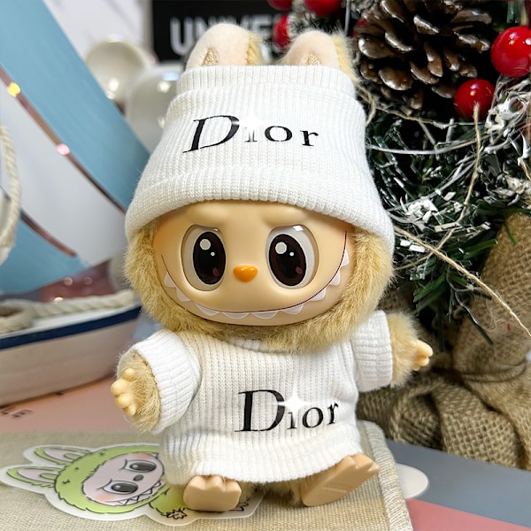 Labubu siddende festdukke tøj, til første og anden generations blind boxes, Labubu dukketøj, Labubu tøj 8