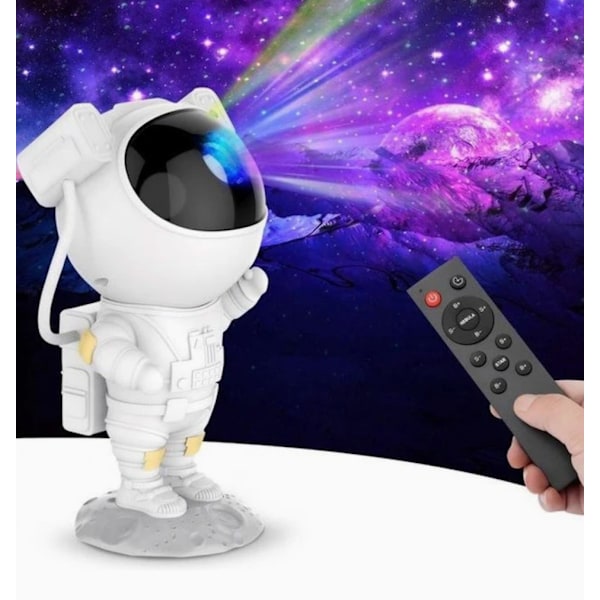 Nattlampe - Stjerneprojektor med LED-lampe - Astronaut 600