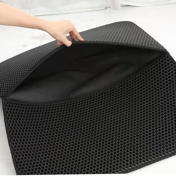 Kattesandsmåtte Kattebakke Måtte Sort Black
