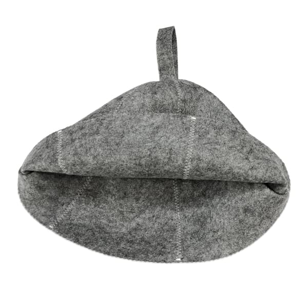 Saunahat af filtmateriale 2-pak Grå Grey