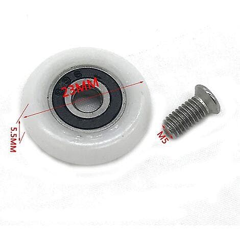 Sett med 8 erstatningshjul for 23 mm dusjdører_MGF